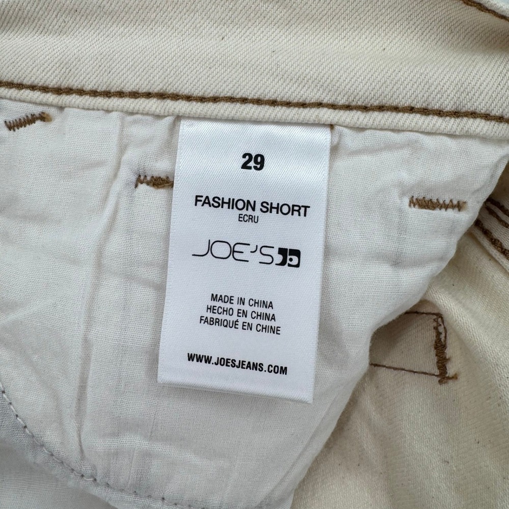 Joe's Jeans Vintage Easy Short Women 29 Ecru NEW High Rise Denim Relaxed - Picture 3 of 9